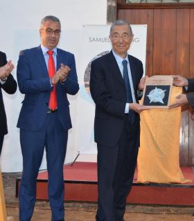 El Premio Nóbel de Física Samuel Ting ya forma parte del Paseo de las Estrellas de la Ciencia de La Palma · foto 1