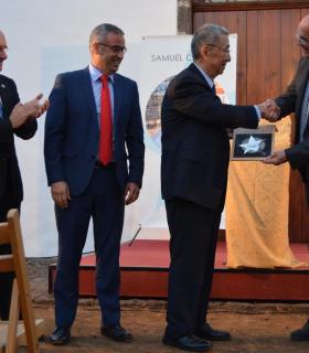 El Premio Nóbel de Física Samuel Ting ya forma parte del Paseo de las Estrellas de la Ciencia de La Palma · foto 2