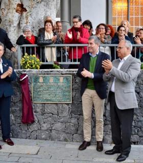 Fernando Clavijo y Casimiro Curbelo inauguran la plaza Leoncio Bento en Agulo tras su remodelación · foto 2