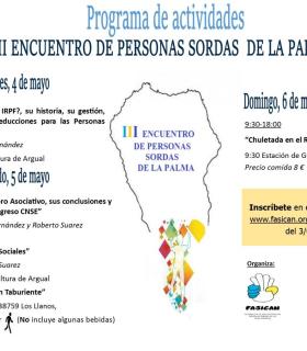 El Cabildo respalda la celebración del tercer Encuentro de Personas Sordas de La Palma · foto 2
