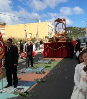 Los vecinos de Pedro Álvarez plasman la tradición de su Corpus Christi con una veintena de tapices · foto 2