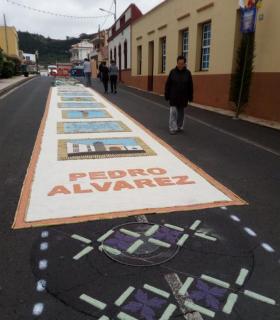 Los vecinos de Pedro Álvarez plasman la tradición de su Corpus Christi con una veintena de tapices · foto 7