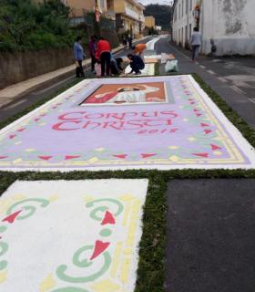 Los vecinos de Pedro Álvarez plasman la tradición de su Corpus Christi con una veintena de tapices · foto 6