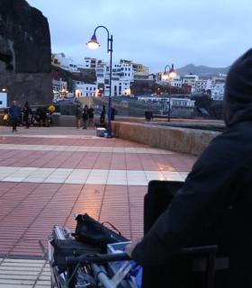 Sardina de Gáldar plató  de la nueva película de Alejo Flash Taxi a Gibraltar · foto 3