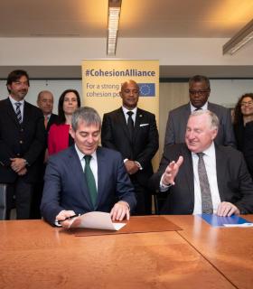Fernando Clavijo firma en Bruselas la Alianza de la Cohesión en nombre de las RUP · foto 3