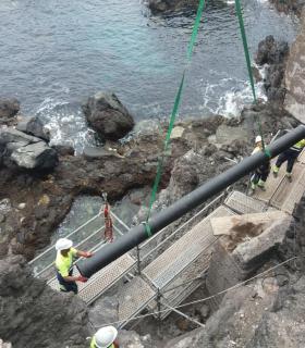Puerto de La Cruz: Reparado varios tramos del colector de saneamiento de Punta Brava · foto 2