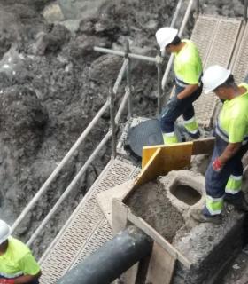 Puerto de La Cruz: Reparado varios tramos del colector de saneamiento de Punta Brava · foto 3