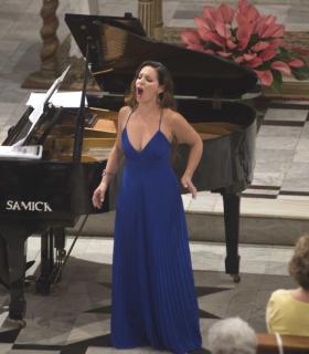 Magistral broche de oro de la soprano guiense Elisandra Melián para el Primer Encuentro de Creadores Guienses en las Fiestas Mayores en honor a la Virgen · foto 1