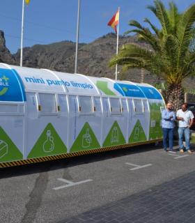 El Cabildo de Tenerife instala un mini punto limpio en Los Silos para fomentar la recogida selectiva de residuos · foto 2