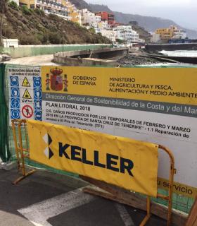 Tacoronte: Costas reanuda las obras en la vía litoral de El Pris, después de varias semanas paralizadas · foto 2