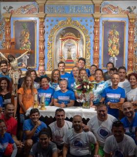 Sesenta nadadores participan en la Travesía a Nado a Puntallana de las Fiestas Lustrales · foto 1