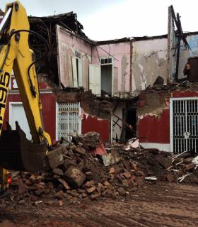 Derrumbe de la fachada de una vivienda en el centro de Tacoronte · foto 4