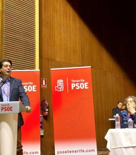 Declaraciones del secretario general del PSOE de Tenerife y candidato a la Presidencia del Cabildo Insular, Pedro Martín · foto 2