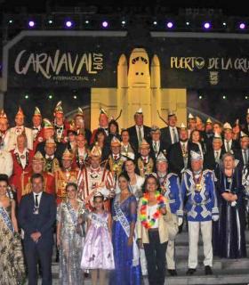 La delegación alemana del Carnaval es recibida en el Ayuntamiento de Puerto de la Cruz · foto 2