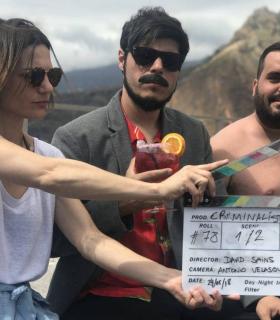David Sainz graba el penúltimo  podcast  de la segunda temporada de  Jirafas  en el marco del Festivalito · foto 1