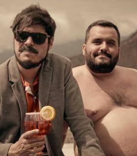 David Sainz graba el penúltimo  podcast  de la segunda temporada de  Jirafas  en el marco del Festivalito · foto 2