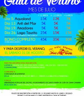 Santa María de Guía: este verano vuelven las salidas a parques acuáticos y playas del sur de la Isla para disfrutar en familia · foto 1