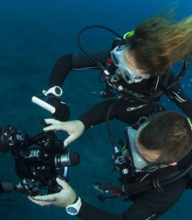 Las condiciones del mar ponen a prueba a los participantes del 23º Open Fotosub isla El Hierro · foto 1