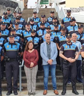 Candelaria: despedida a Gregorio González, en su último día de servicio en la Policía Local · foto 5