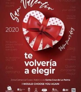 El Casco Histórico de Santa Cruz de La Palma crea por San Valentín una campaña de amor mútuo entre clientes y empresarios · foto 1