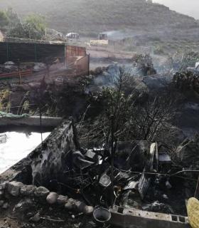 Telde se suma al dispositivo que lucha contra el incendio de Tasarte · foto 7