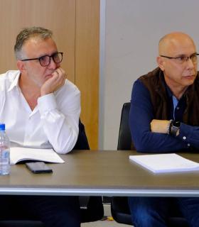 Ángel Víctor Torres y Teresa Cruz presiden la reunión del Comité Ejecutivo para abordar la situación del coronavirus en el sur de Tenerife · foto 2