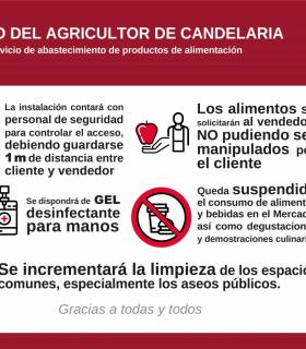 Precaución y responsabilidad en el Mercado del Agricultor y los puestos de pescado de Candelaria · foto 1