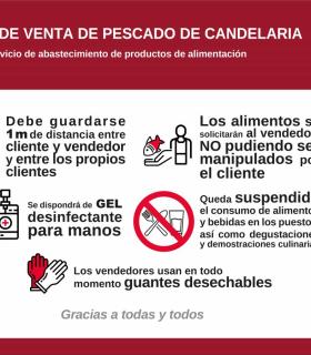 Precaución y responsabilidad en el Mercado del Agricultor y los puestos de pescado de Candelaria · foto 2