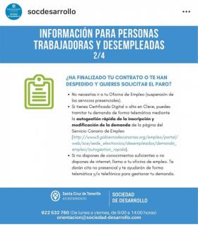 El Ayuntamiento de Santa Cruz aclara las dudas más frecuentes de empresarios, autónomos, trabajadores y personas en situación de desempleo · foto 1