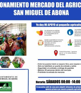 El Mercado del Agricultor de San Miguel modifica su horario y recuerda las medidas preventivas para luchar contra el COVID-19 · foto 1