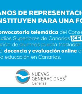 Nuevas Generaciones Canarias exige la convocatoria del Consejo de Estudiantes de Estudios Superiores de Canarias · foto 1