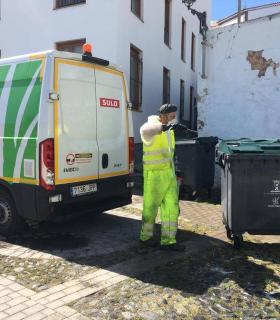 Telde: limpieza continúa intensfiicando las labores de baldeo, desinfección y reparación y renovación de contenedores en el municipio · foto 1