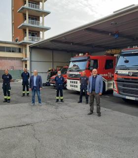 El nuevo oficial jefe de Bomberos de Tenerife, Florencio López, toma posesión de su cargo · foto 2