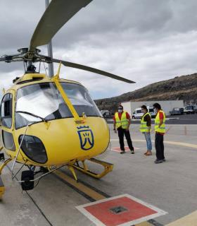 La tecnología de los helicópteros contraincedios del Cabildo de Tenerife , única en Canarias, ayuda en la toma de decisiones · foto 3
