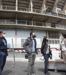 La consejera insular de Deportes visita las obras que se ejecutan en el Heliodoro Rodríguez López · foto 3