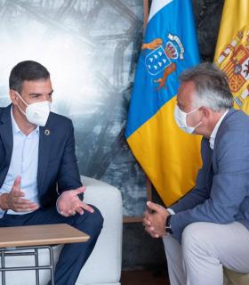 Los presidentes Ángel Víctor Torres y Pedro Sánchez  se reúnen en Lanzarote para analizar distintas cuestiones de la agenda de Canarias con el Estado · foto 5