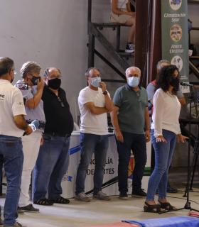 Encuentro en el Terrero de Lucha Federico Simón con los vecinos para informarles sobre la alerta por riesgo volcánico · foto 2