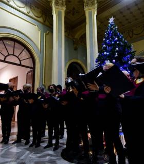 luminado el árbol de Navidad de la ULPGC · foto 7
