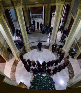 luminado el árbol de Navidad de la ULPGC · foto 9