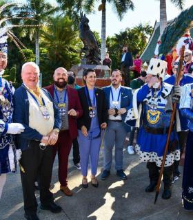 Loro Parque recibe la visita de la delegación del carnaval de Düsseldorf · foto 2