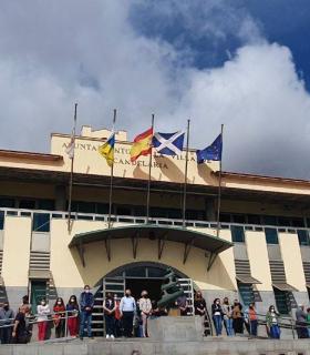 Candelaria se concentra en solidaridad del pueblo ucraniano · foto 2