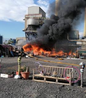 Candelaria: incendio en un solar cercano a la Central de Las Caletillas · foto 1