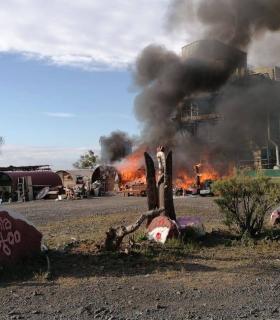Candelaria: incendio en un solar cercano a la Central de Las Caletillas · foto 2