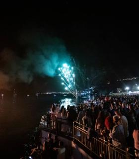 El Rosario: espectáculo de agua y fuego para el nuevo hogar de San Juan Bautista en Tabaiba. · foto 4