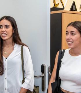ULPGC: El Rector recibe a Paula e Isabel Laiseca, alumnas de la ULPGC y campeonas del mundo de la clase 29er de regata · foto 2