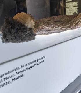 El MUNA presenta la réplica de la momia guanche expuesta en Madrid · foto 1