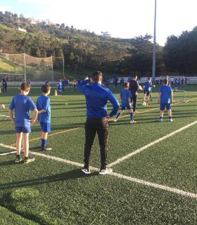 El CD Sauzal disfruta de un entrenamiento guiado por el CD Tenerife · foto 1