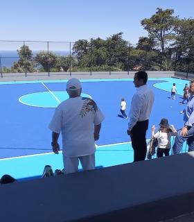 El municipio completará antes de final de curso el cambio de imagen de todos los colegios y de sus canchas deportivas · foto 2