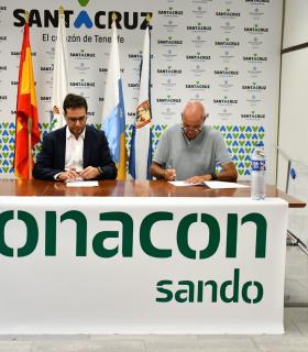 Santa Cruz Cuesta Piedra firma un contrato de patrocinio con la UTE Mantenimiento Vías Santa Cruz para la próxima temporada · foto 2
