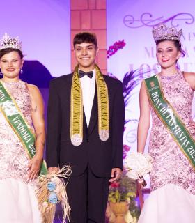 Ingrid Hernández y Kirian Rojas, reina y míster de las fiestas de Los Remedios, en Tegueste · foto 2